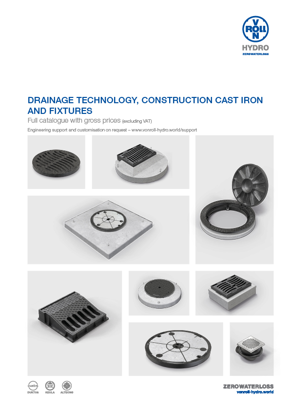 Drainage Technology, Construction Cast Iron and Fixtures Download catalogue as PDF